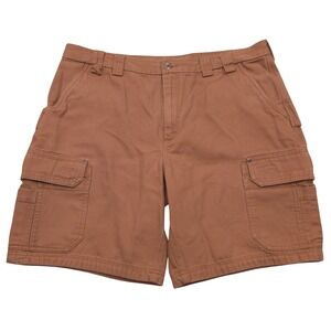 Duluth Mens Fire Hose 10" Cargo Shorts Brown Size 42